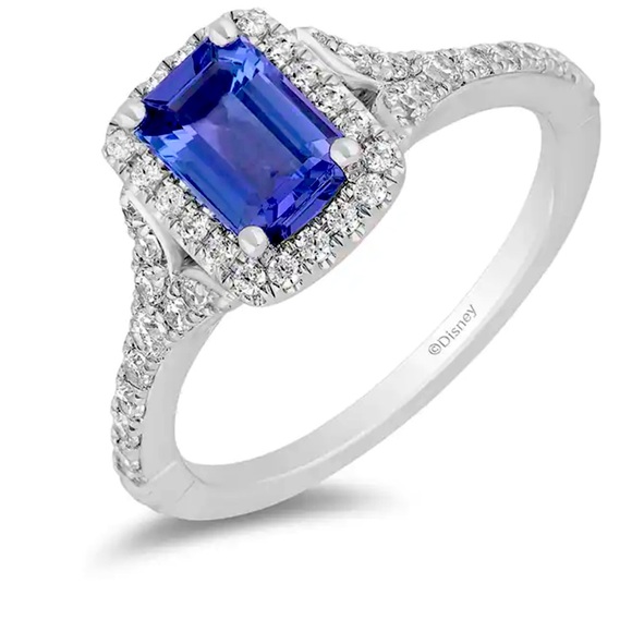 Disney Jewelry - Enchanted Disney Ariel Tanzanite and 0.37 CT. T.W. Diamond Frame